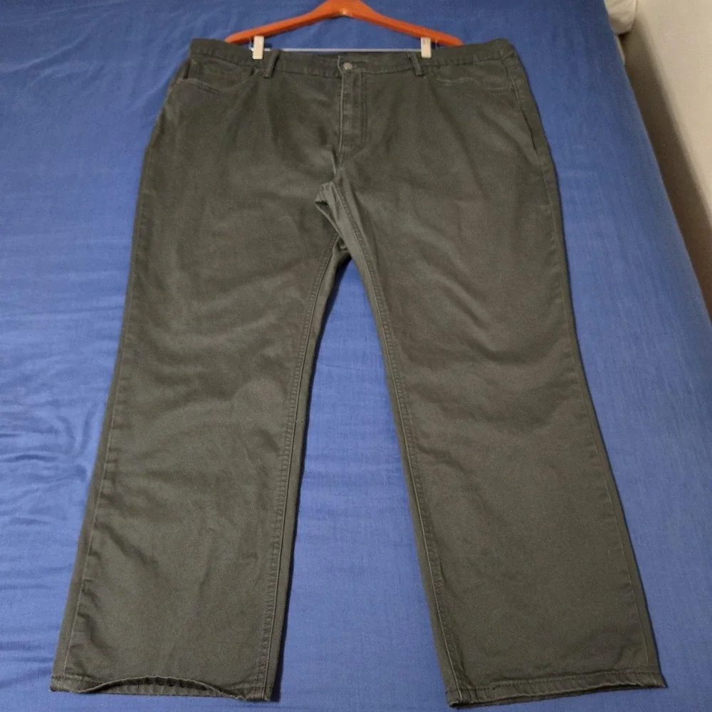 Levi's Jeans Mens 48x30 Gray 541 Athletic Tapered Denim Stretch Charcoal Wash